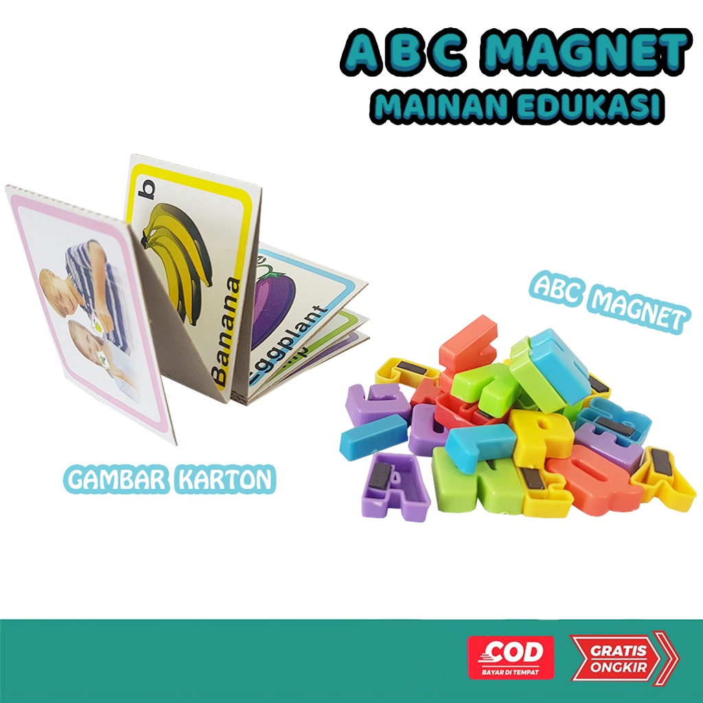 Mainan Edukasi ABC Magnet Mini /  Mainan Edukasi Anak Abjad 0002A