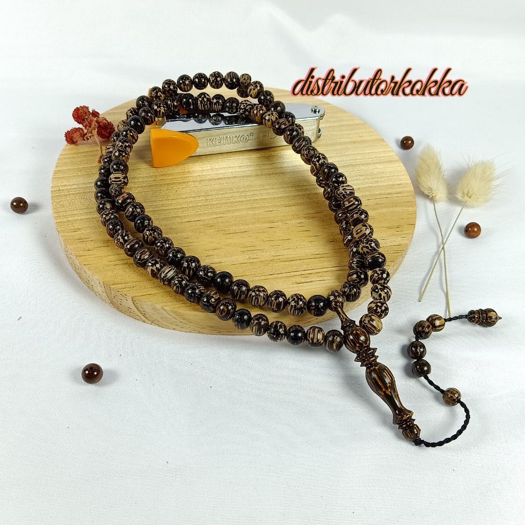 TASBIH 99 KAYU LIWUNG MACAN UKURAN 8MM