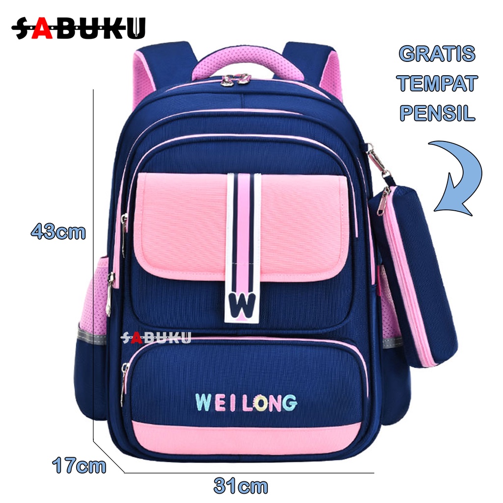 Tas Sekolah Anak Laki Laki Dan Perempuan Sekolah SD SMP SMA BackPack Kapasita Besar Laptop Unisex Tas Punggung Anak Remaja - 289