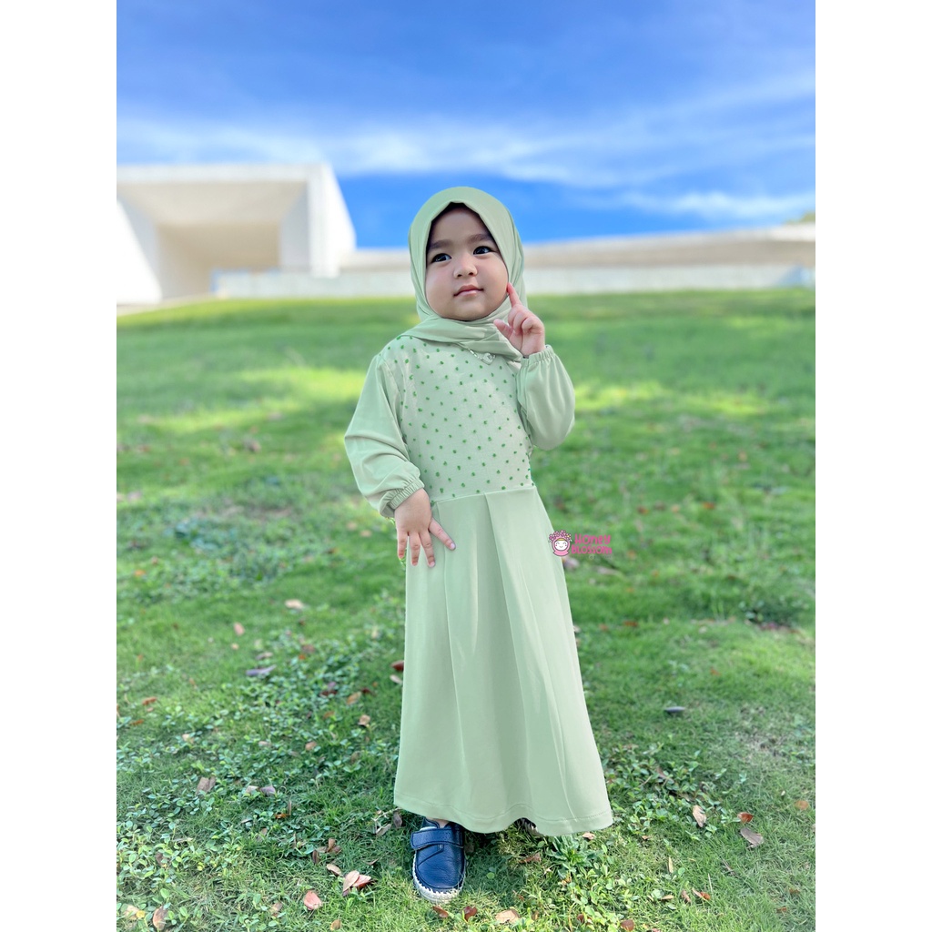 HONEYBLOSSOM gamis bayi alesha kekinian / gamis bayi perempuan 06 bulan