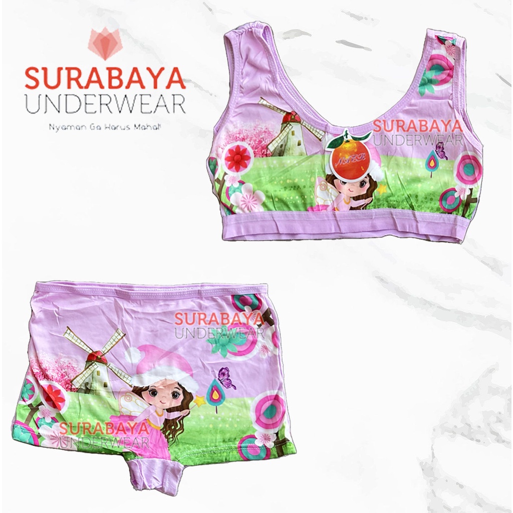 SETELAN DALAMAN ANAK: MINISET + BOXER ANAK PEREMPUAN