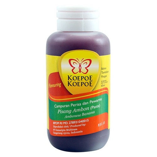 

Koepoe Koepoe Perisa dan Pewarna Pisang Ambon 60 ml