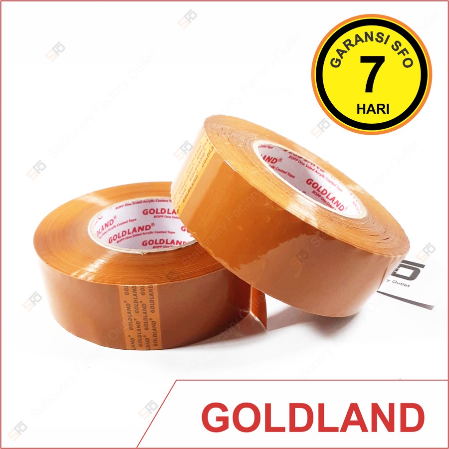 

Lakban Goldland Coklat 45mm x 300m - SFO Semarang Official