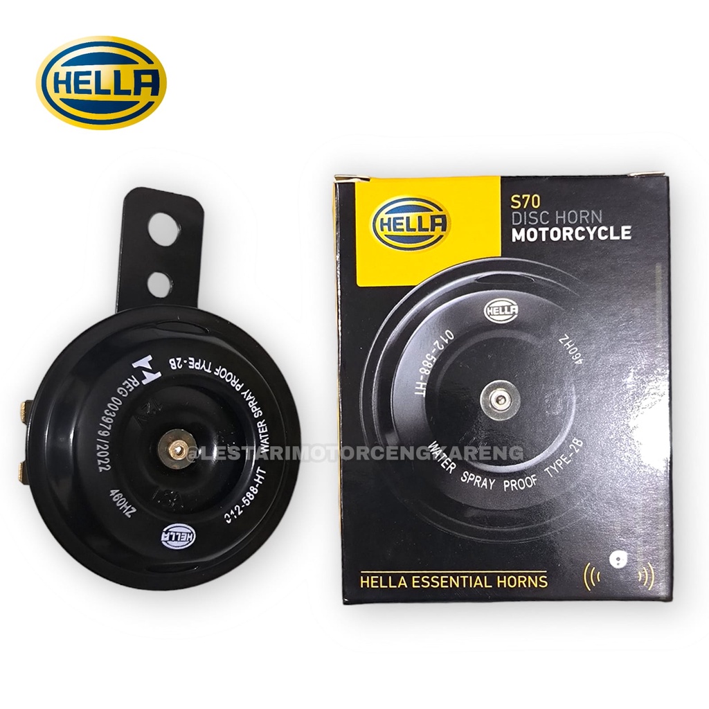 KLAKSON HELLA DISC SINGLE 12V PNP UNIVERSAL JAMINAN ASLI