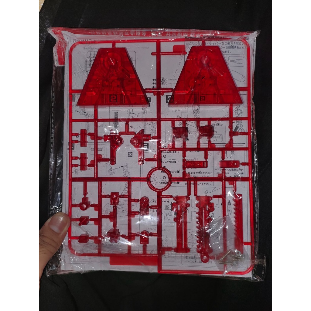 Action base Gundam MG HG RG SD Red Transparant - NEW