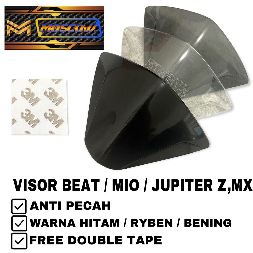 VISOR / WINDSHIELD JUPITER MX OLD JUPITER Z BURHAN WINSIL MIO SOUL / MIO SMILE WIND SHIELD BEAT KARBU 2008-2012 VISOR FREE DOUBLE TAPE VISOR BEAT CARBU BEAT LAMA VISOR MIO SMILE MIO SOUL VISOR JUPITER Z JUPITER MX PNP