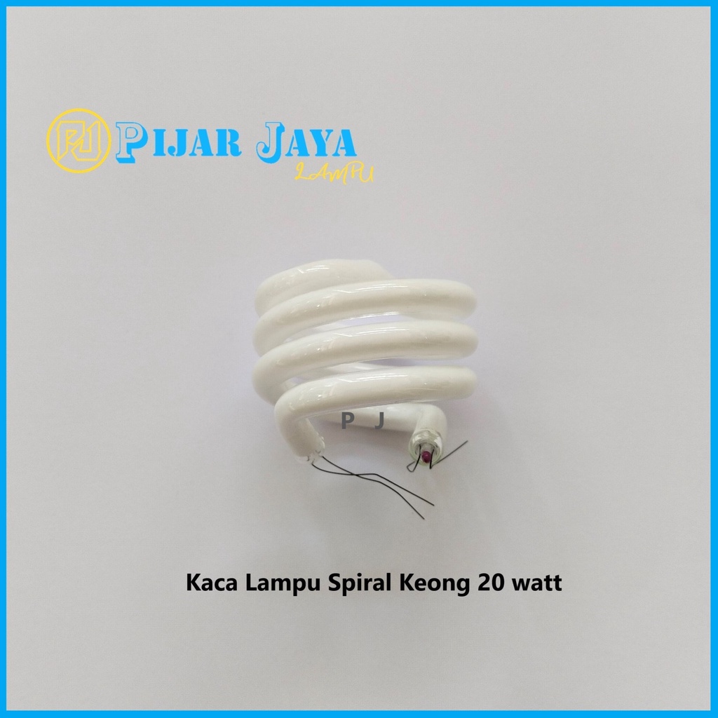 Kaca Lampu Spiral 20 watt Keong Triband Ulir 20w + Bubble Wrap