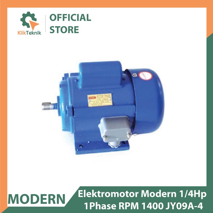 Elektromotor Modern 1/4hp 1 phase RPM 1400 JY09A-4