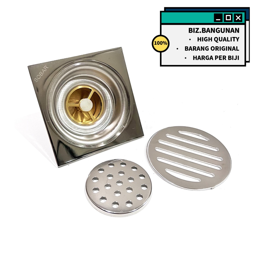 SARINGAN GOT STAINLESS SOBAR 4&quot; BULAT KLEP KUNINGAN 908