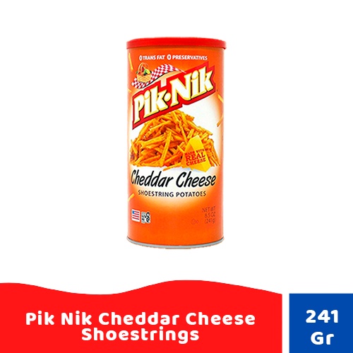 

Pik Nik Cheddar Cheese Shoestrings Fries/ Kentang Goreng 241gr