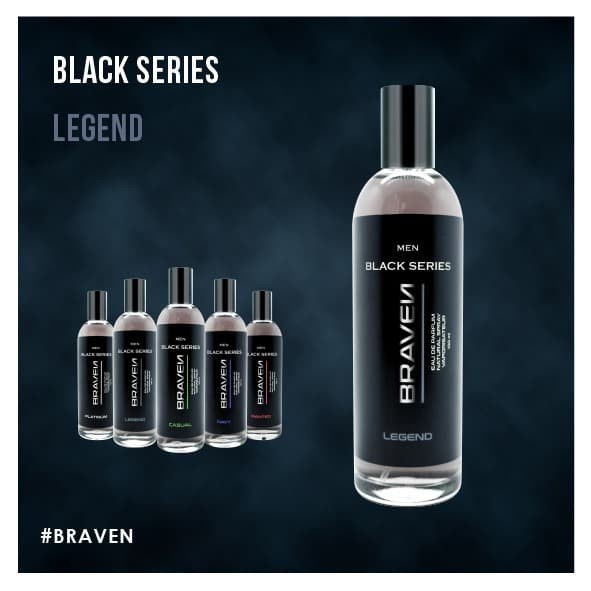 Braven Black Men LEGEND 100ml Eau De Parfum - Parfum Pria