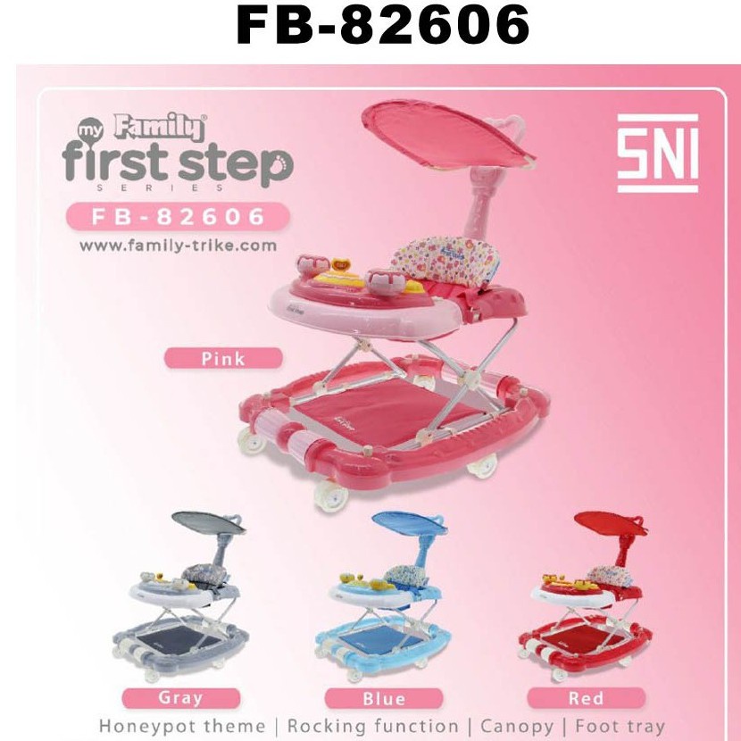 Family Baby Walker FB-82606 Apolo Family Ayunan Dorongan Bayi