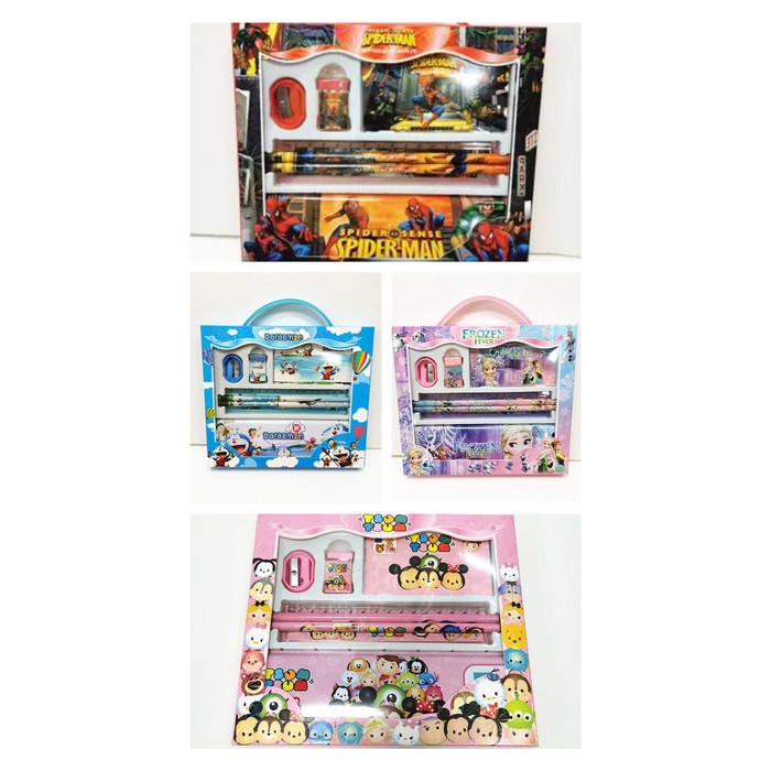 

Alat Tulis Set Sekolah, Tempat Pensil Kaleng, Kado, Hadiah