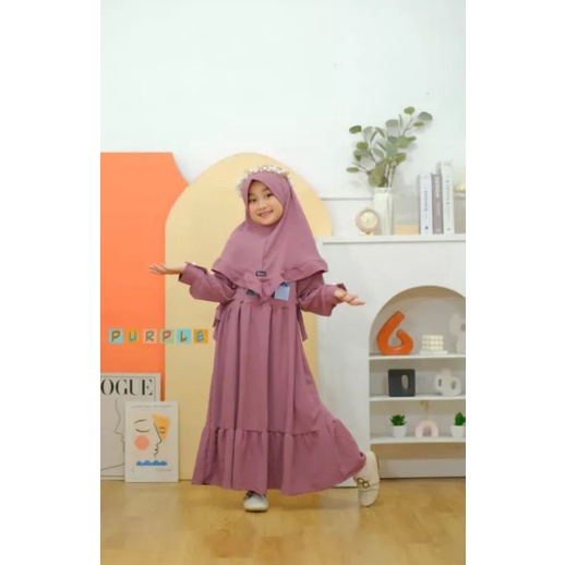 gamis anak Aurora set selebew terbaru 2025