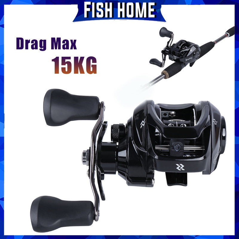 Sougayilang Reel Pancing New Casting Fishing Reel Max Drag 15kg Fishing Reel Bright Color 12+1BB Fishing Reel Gulungan Pancing