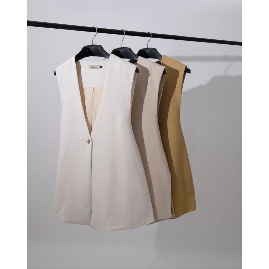 KAMI BASIC Mabel Vest Outer ( Camel S/M )
