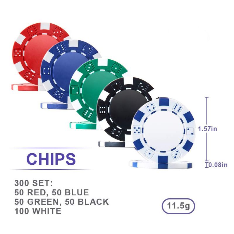 300pcs Poker Chip Set Texas Holdem Poker Chip Mainan Kartu Poker Dengan Alumunium Case Texas Holdem