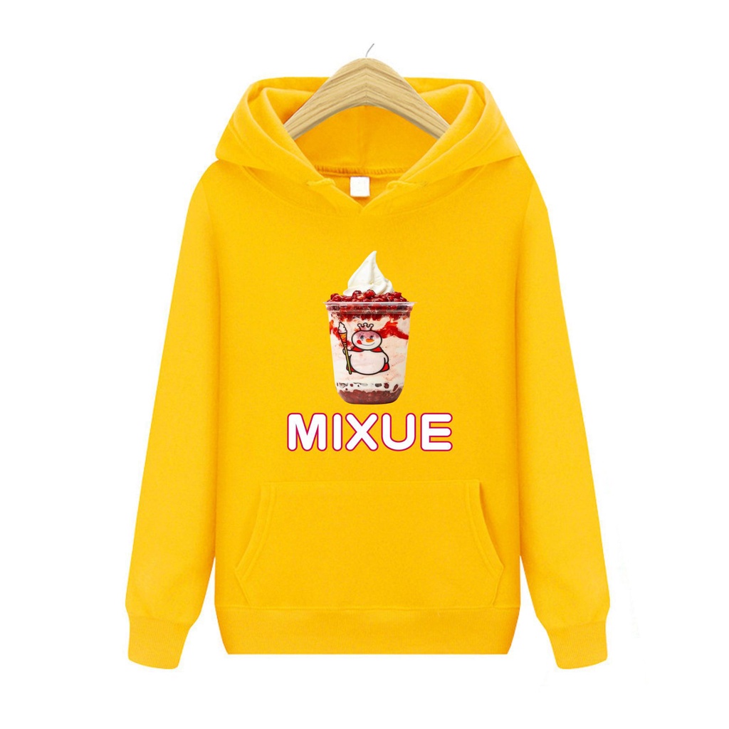 FenishaStore MIXUE ICE CREAM Viral Sweater Hoodie Anak-Anak Usia 4-13+Tahun  bisa Bayar Ditempat COD