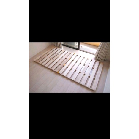 tatakan kasur kayu solid