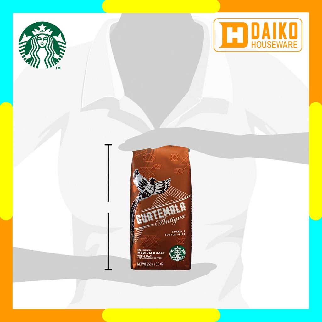 Kopi Starbucks Whole Bean Guatemala Antigua Medium Roast Coffee Sachet Bag 250gr Kopi Biji Panggang