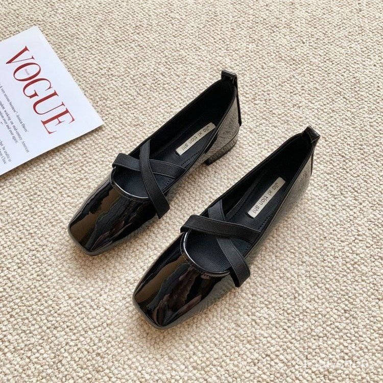 [✅BISA COD] #Sisjuly# Sepatu Mary Jane Prancis wanita 2023 sepatu wanita kacang baru sepatu wanita t