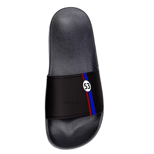 Sandal slide cowok | Sendal slip on pria | Slop karet distro hitam terbaru