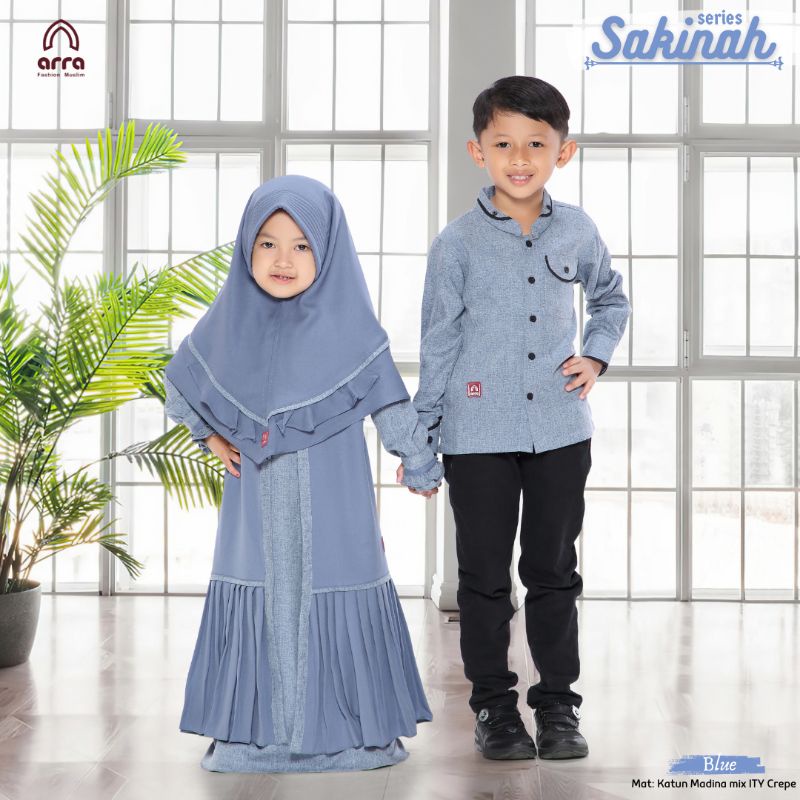 Gamis Sarimbit Keluarga Ayah Ibu Anak Series Sakinah Warna Blue Original Premium Arra Sarimbit Couple 2023 Terbaru Busana Muslim Kapel Kondangan Baju Couple Keluarga Muslim Sarimbit Lebaran Baju Kondangan Wanita Kekinian Jumbo