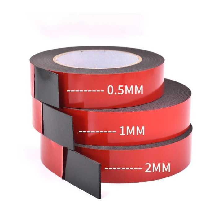 Lakban Double Tape Foam 10m x 2mm - Ech01 - Red