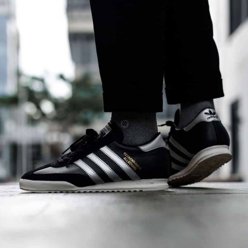 Sepatu Casual Adidas Beckenbauer Black Silver Original OEM BNWB Sepatu Pria Sneakers Pria Sepatu Cas