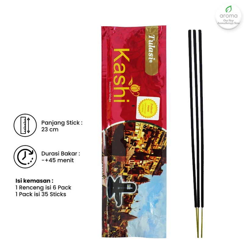 Dupa India (Aromaterapi) Pouch Plastic - Tulasi Kashi 35 Sticks