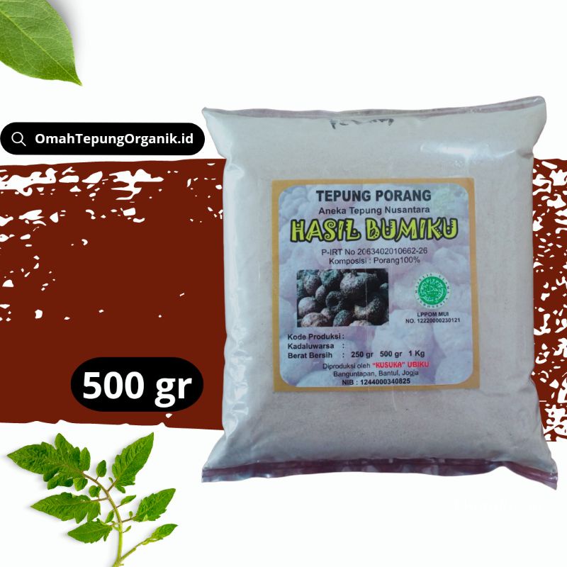 

Tepung SUWEG kemasan 500 GRAM/Tepung PORANG kemasan 500 GRAM