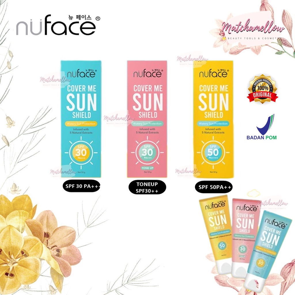 ❄️MATCHA❄️ NUFACE COVER ME SUNSHIELD - WATERY SUN PROTECTION SPF 30 50 PA++ BPOM