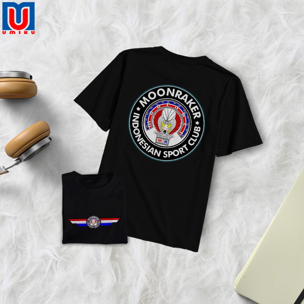 Kaos Moonraker  - Kaos Sablon - Atasan Pria Wanita - Kaos dewasa - moonraker