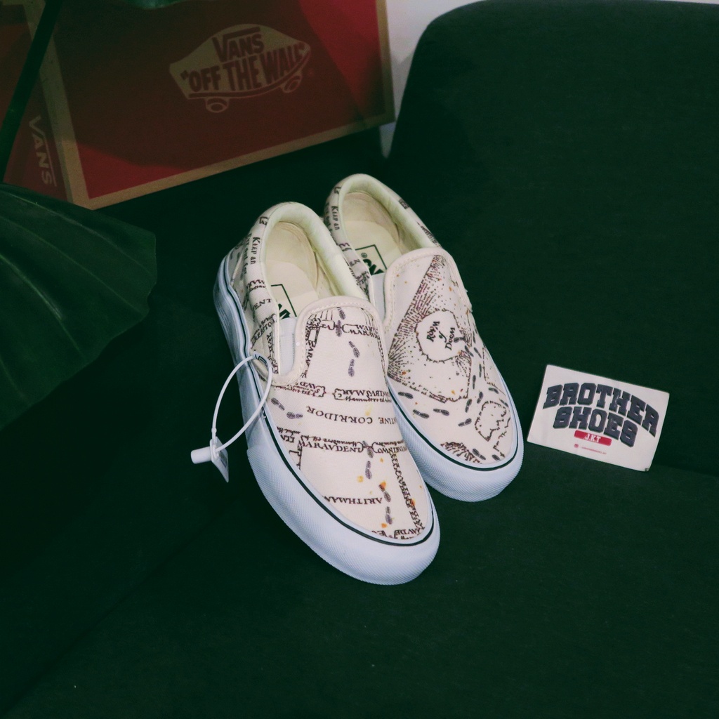 ( BISA COD ) SEPATU VANS SLIP ON HARRY POTTER MRDSMPCLWT