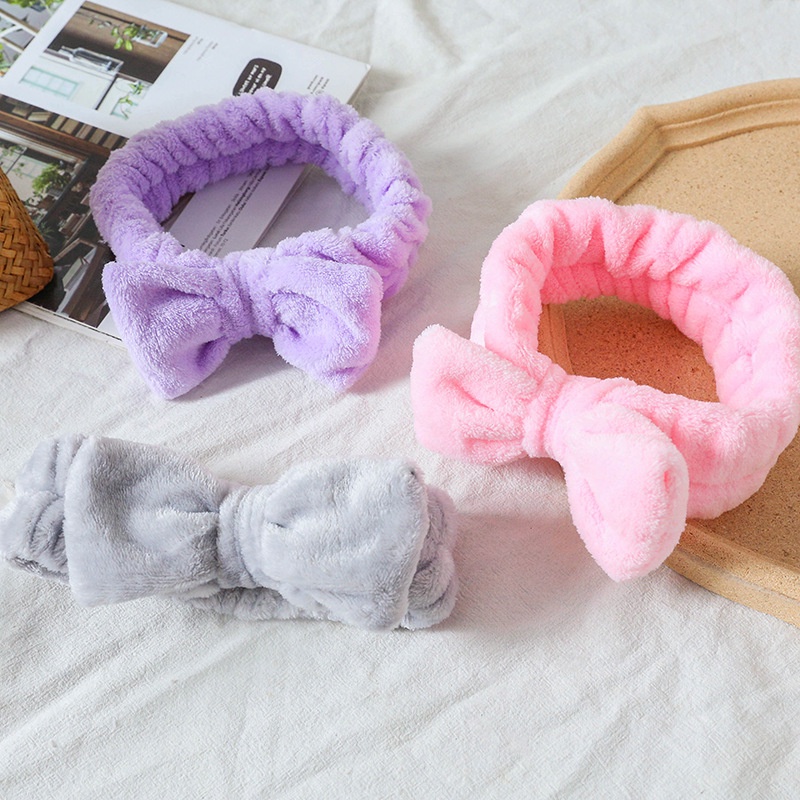 Bandana Headband Hairband Telinga Kucing Musim Dingin Lucu Jepang Dan Korea Perempuan Sederhana Kartun Mencuci Wajah Ikat Kepala Topeng Mewah Bertepi Lebar Aksesoris Rambut
