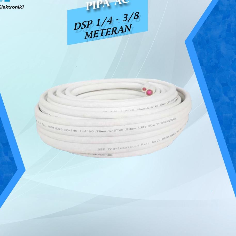◌ Pipa AC Daikin DSP 1/4 3/8 Meteran ◙
