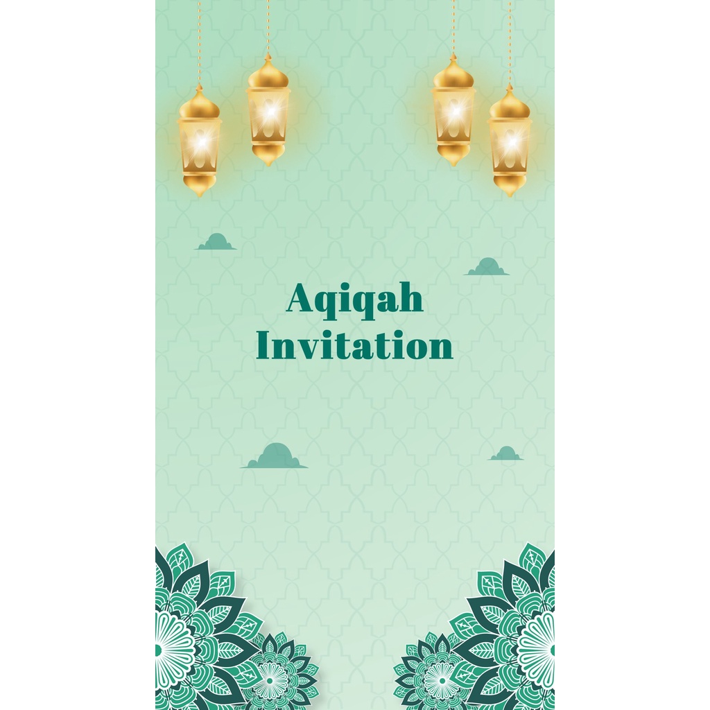 UNDANGAN DIGITAL VIDEO AQIQAH MURAH DAN CEPAT PAKAI FOTO ATAU TANPA FOTO