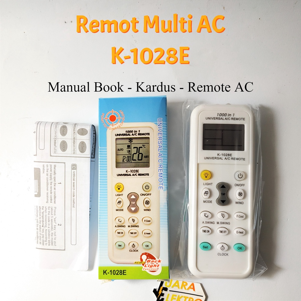 Remote Multi AC (Air Conditioner) K-1028E + Dus