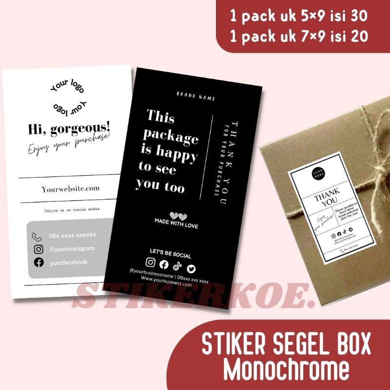 

STIKERKOE.- STIKER SEGEL BOX | STIKER CHROMO CROMO PREMIUM | STIKER SEAL BOX | STIKER PACKAGING KARDUS HAMPERS