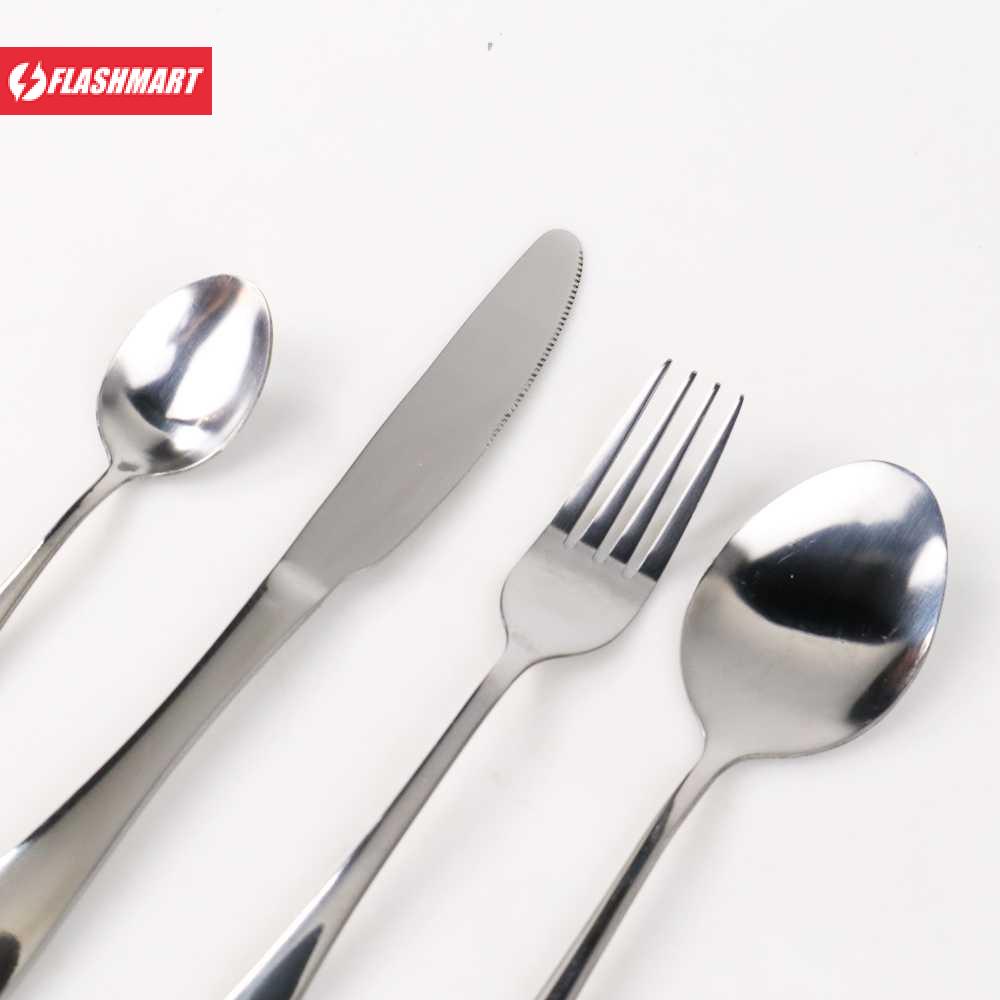 Flashmart Elegant Life Set Perlengkapan Makan Sendok Garpu Pisau 24PCS - JA24