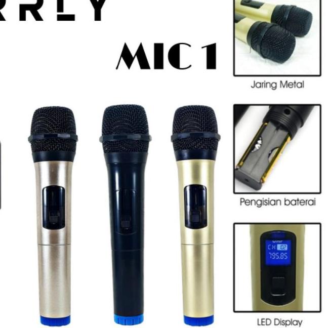 ► Mic Microphone Karaoke Profesional Wireless MIC 1 Single ➪
