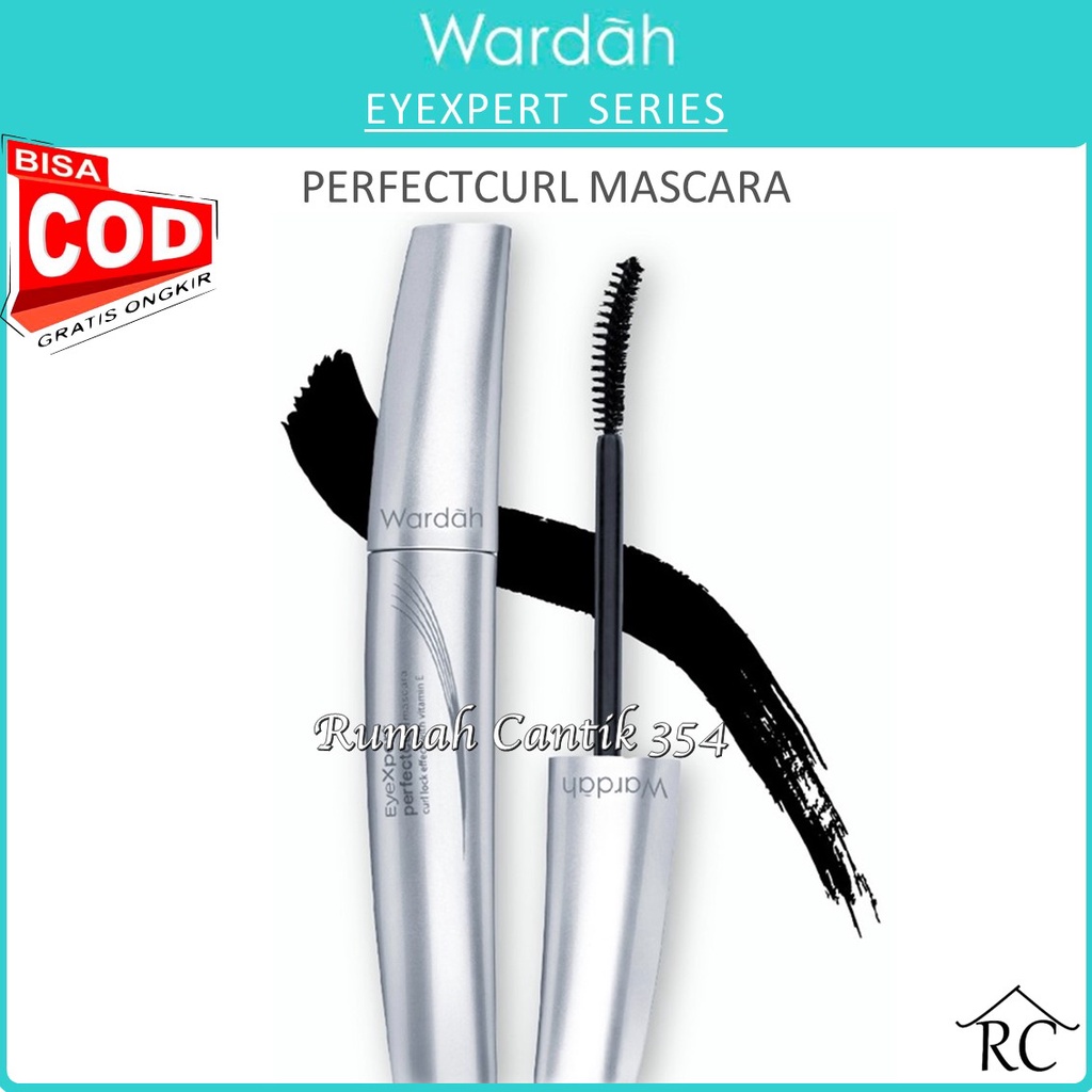 RUMAH CANTIK Wardah EyeXpert Perfectcurl Mascara - Mascara Waterproof Yang Melentikkan Bulu Mata