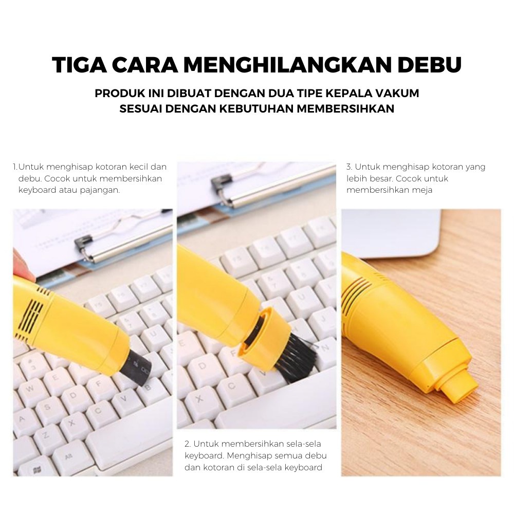 GP Vacuum Vacum Cleaner Mini USB / Pembersih Keyboard Komputer / Laptop