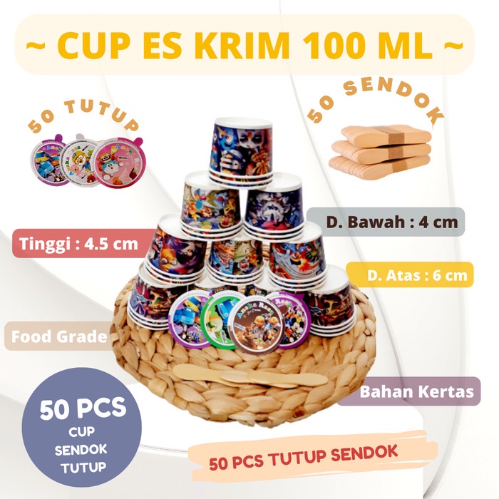 cusss order] CUP WADAH ES KRIM - GROSIR CUP PLASTIK - CUP ICE CREAM PACKAGING