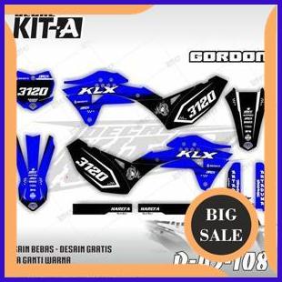 Decal KLX Gordon WARNA BIRU HITAM D-A5-108 1M4R23 tools