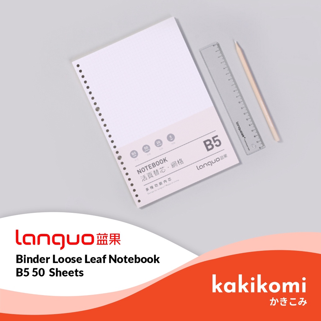 

Kertas Refill B5 Languo Halaman Garis Kotak Binder Loose Leaf Notebook