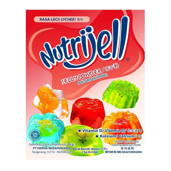 

NUTRIJELL RASA LYCHEE 15 GR