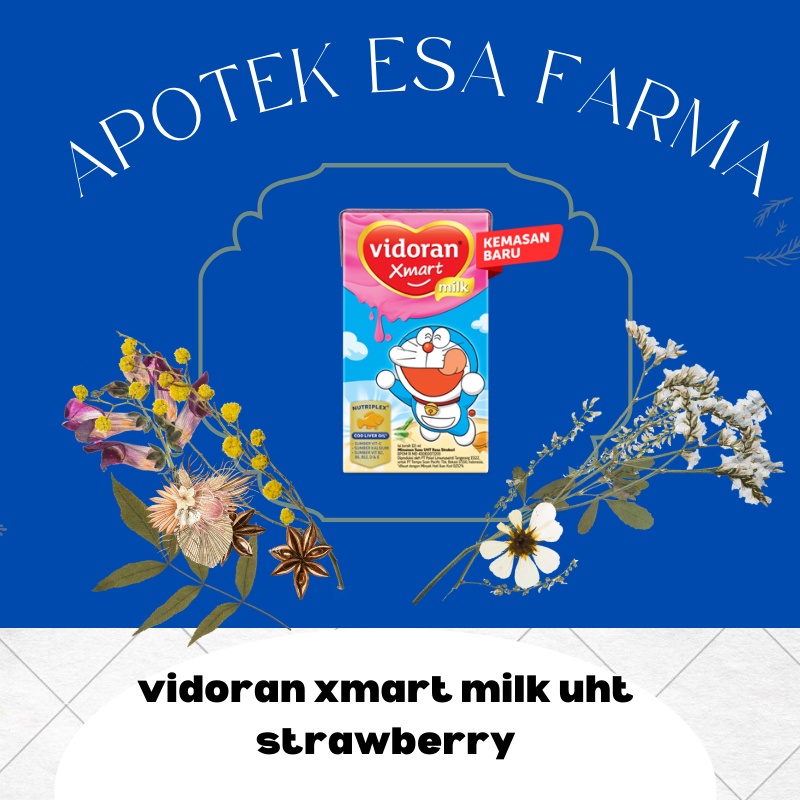 

Vidoran Xmart UHT Susu Cair Stroberi 110ml/175ml