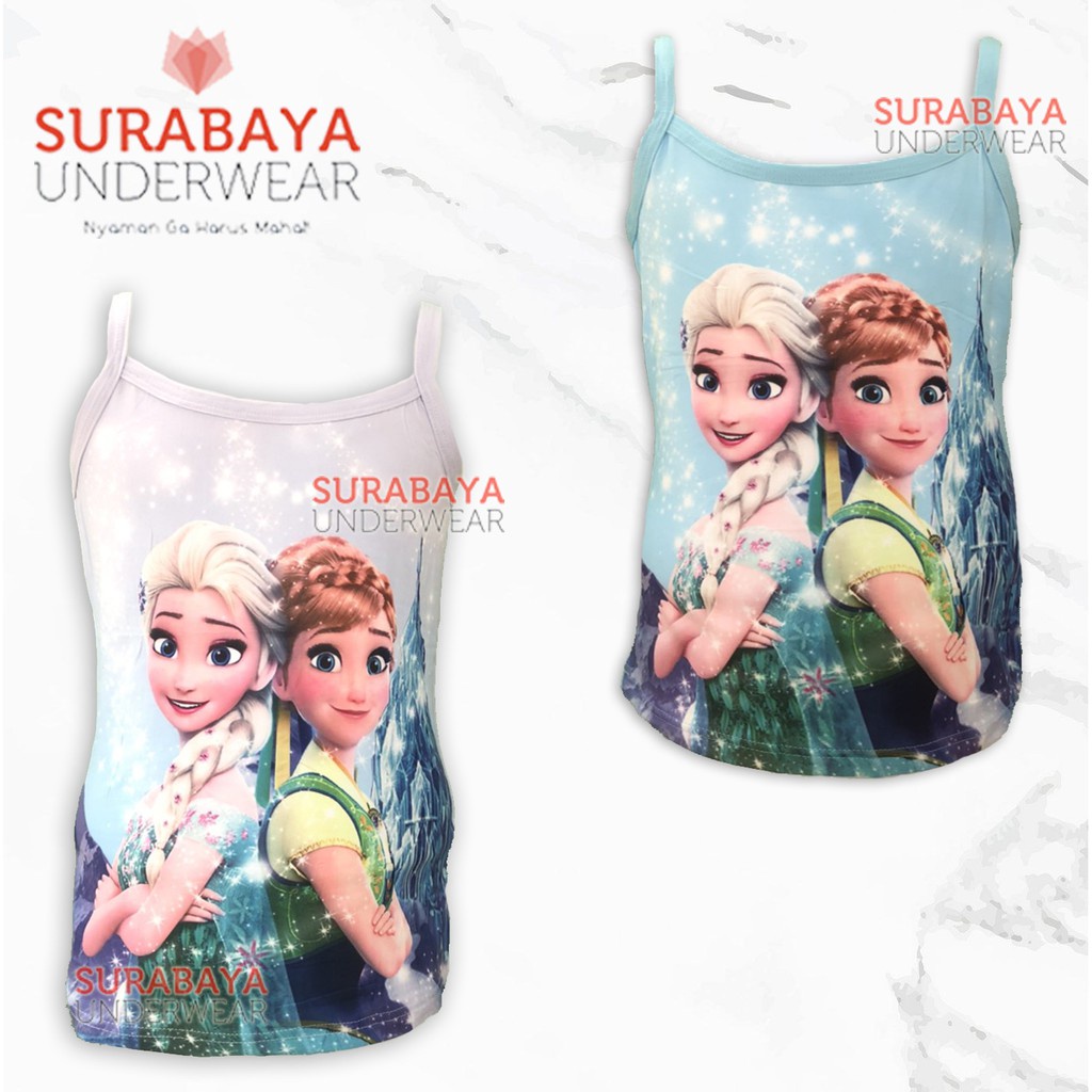 TANKTOP ANAK CEWEK TALI KECIL MOTIF KARTUN