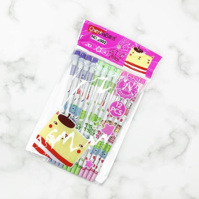 

Pensil HB set animal isi 12 pcs